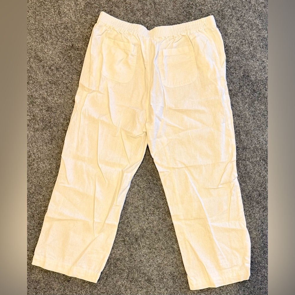 Caslon White Linen Pants - Picture 3 of 3